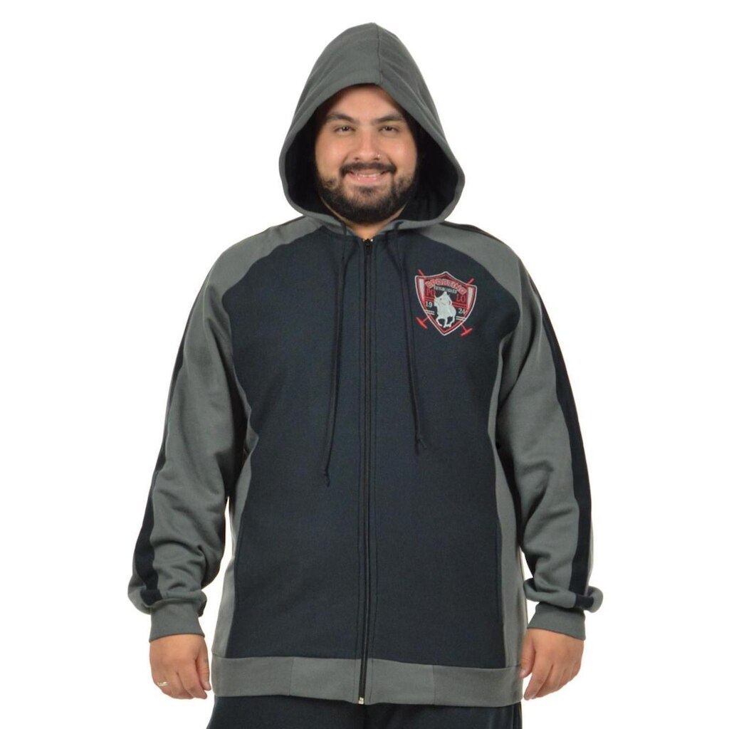 Jaqueta plus size bonito fenomenal Preto 52