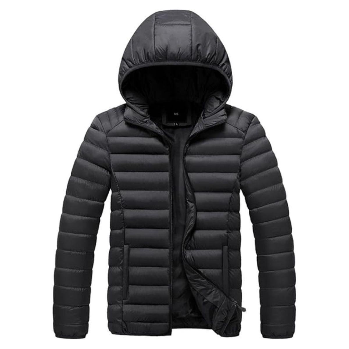 Jaqueta Puffer Bobojaco Feminina Casaco Corta Vento Acolchoada Impermeável Bolsos Capuz Removível Menor preço em Jaqueta Puffer Bobojaco Feminina Casaco Corta Vento Acolchoada Impermeável Bolsos Capuz Removível