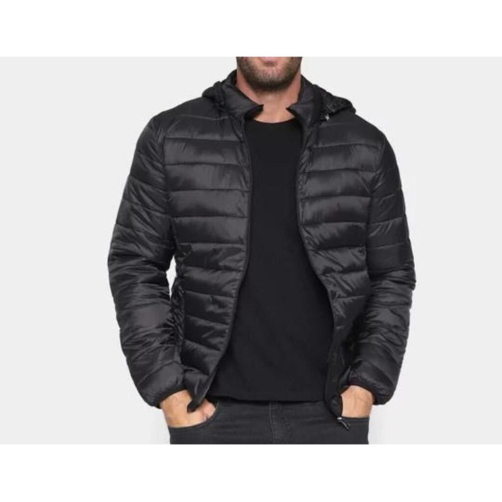 Jaqueta Puffer Bolha Nylon Impermeável
