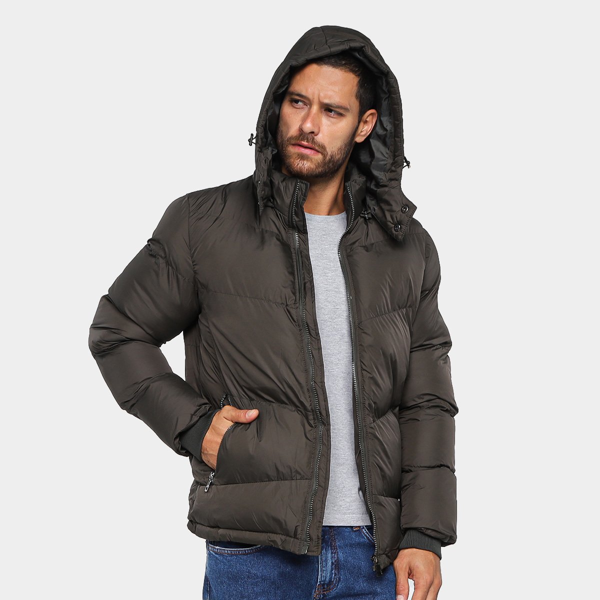 Jaqueta Puffer Broken Rules com Capuz Masculina Menor preço em Jaqueta Puffer Broken Rules com Capuz Masculina