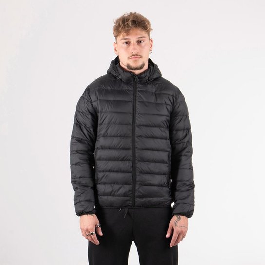Jaqueta Puffer Capuz Removível Casaco Bobojaco Masculino Benellys