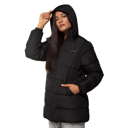 Jaqueta Puffer Feminina Olympikus - Preto Menor preço em Jaqueta Puffer Feminina Olympikus - Preto