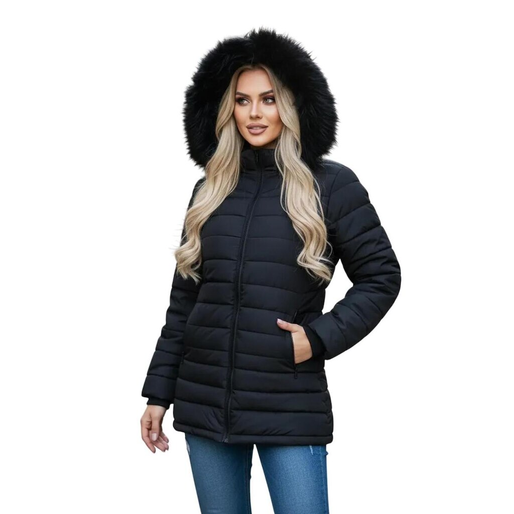 Jaqueta Puffer Feminina Sea Surf Alongada Capuz Removível