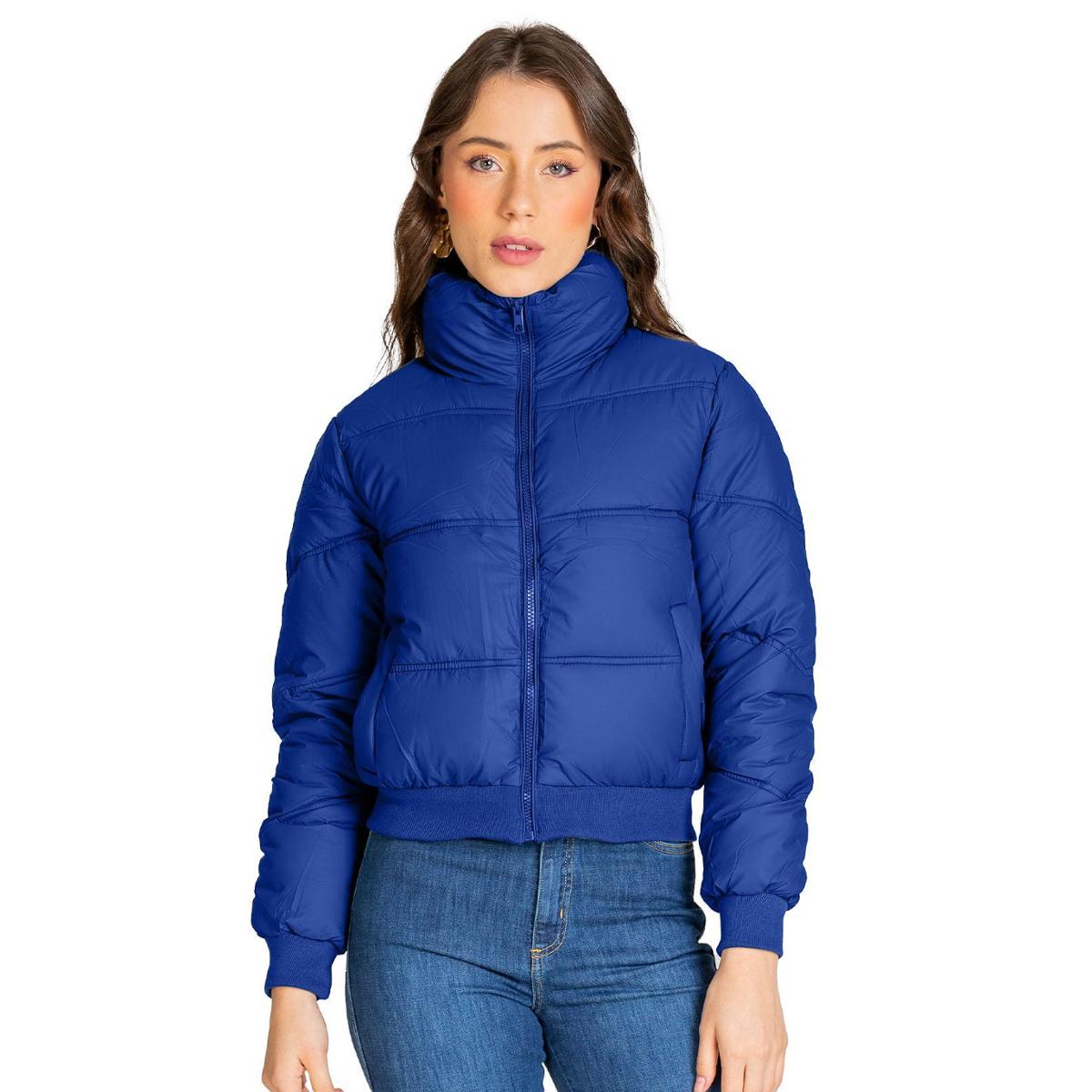 Jaqueta Puffer Feminina Select Azul Marinho - Marinho | Netshoes