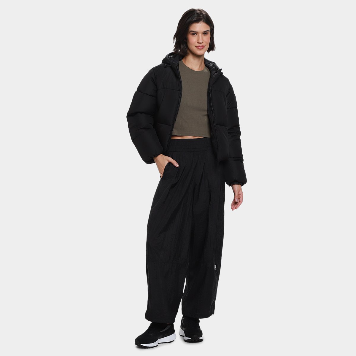 Jaqueta Puffer Fila Letter Feminina - 7