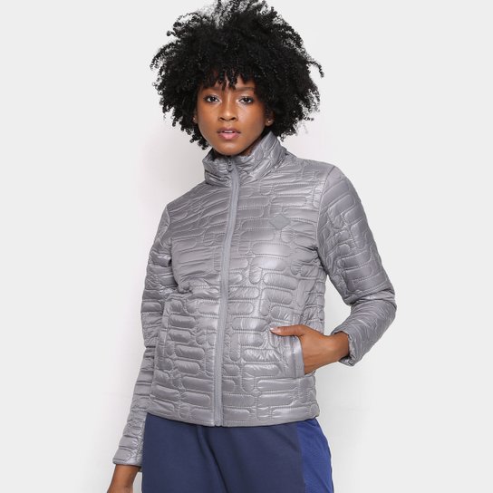 Jaqueta Puffer Fila Quilt Feminina - Cinza Menor preço em Jaqueta Puffer Fila Quilt Feminina - Cinza