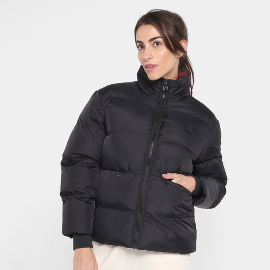 Jaqueta Puffer Fila Round Feminina - Preto Menor preço em Jaqueta Puffer Fila Round Feminina - Preto