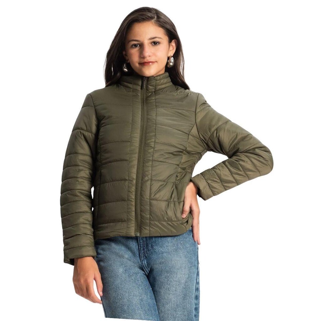 JAQUETA PUFFER JUVENIL MENINA - MINTY