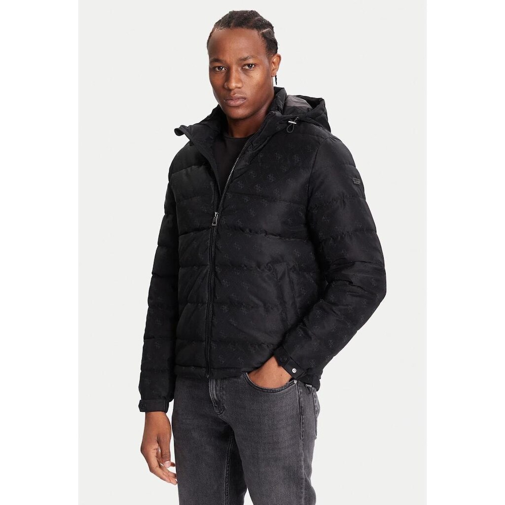 Jaqueta Puffer Monograma Preto