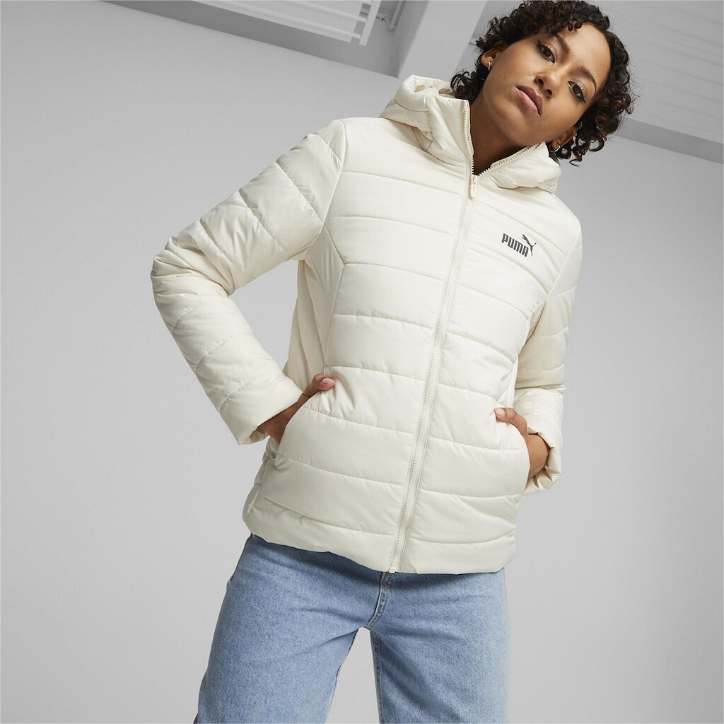 Jaqueta Puffer Puma Essentials Padded Com Capuz Feminina