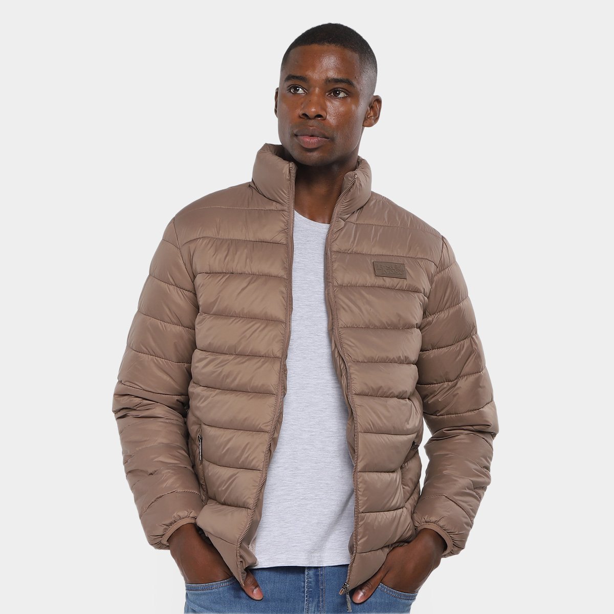 Jaqueta Puffer Red Nose Gola Alta Masculina Menor preço em Jaqueta Puffer Red Nose Gola Alta Masculina