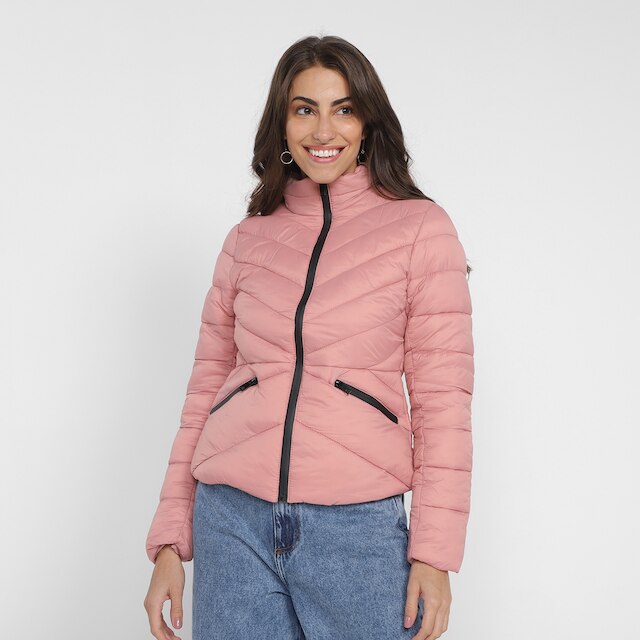 Jaqueta Puffer The Style Box Feminina - Rosê é boa?
