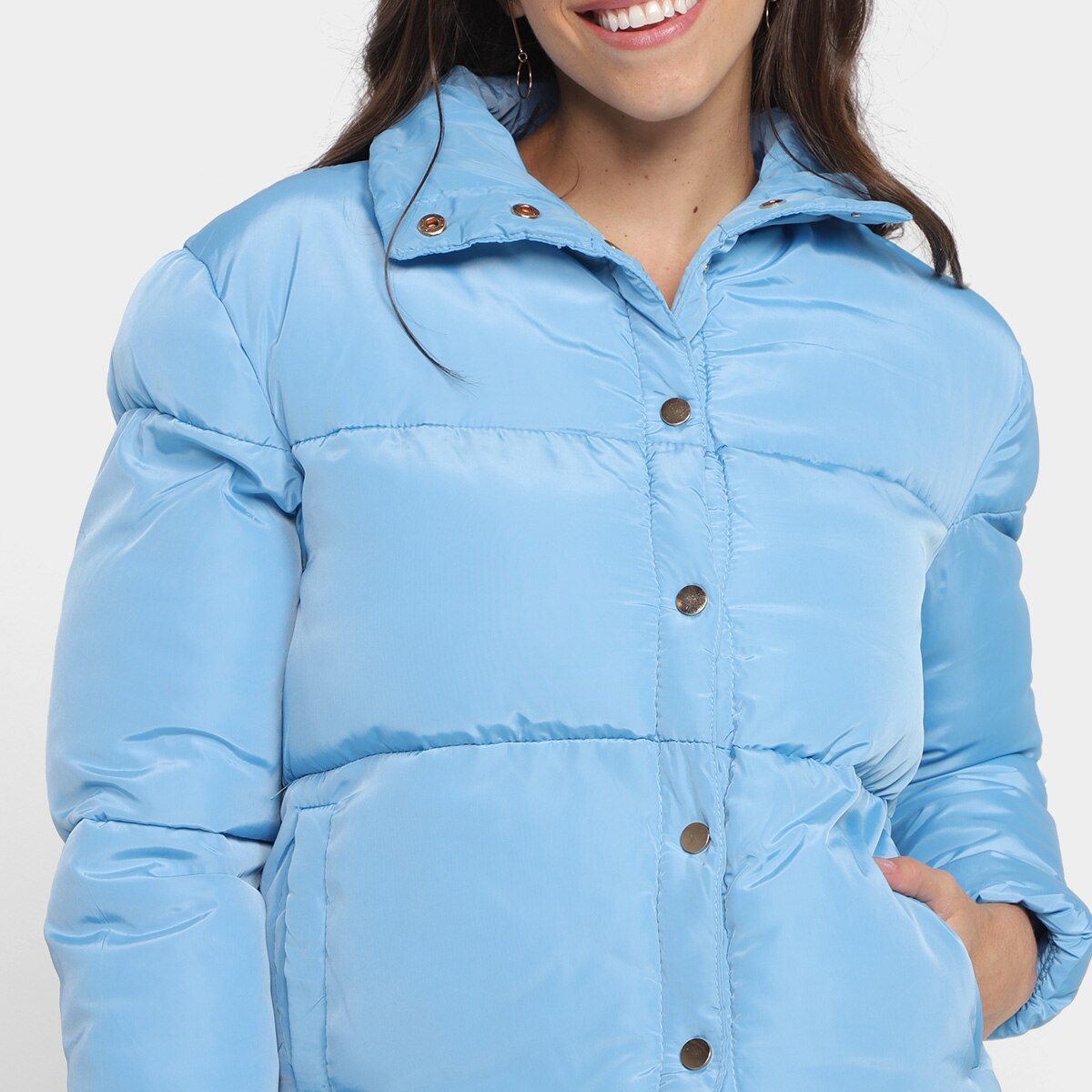 Jaqueta Puffer The Style Box Gola Alta Feminina - 2