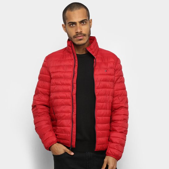 Jaqueta Puffer Tommy Hilfiger New Platinum Insulator Masculina - Vermelho Menor preço em Jaqueta Puffer Tommy Hilfiger New Platinum Insulator Masculina - Vermelho