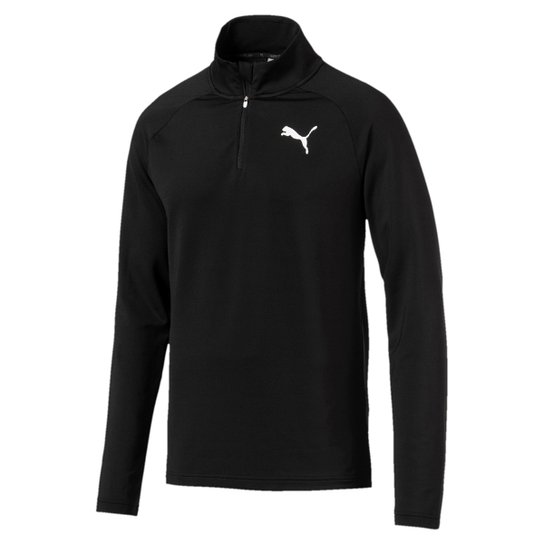 Jaqueta Puma Active Half Zip Masculina - Preto Menor preço em Jaqueta Puma Active Half Zip Masculina - Preto