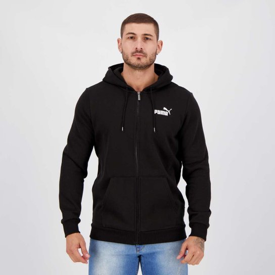 Jaqueta Puma Essentials Small II Preta - Preto Menor preço em Jaqueta Puma Essentials Small II Preta - Preto