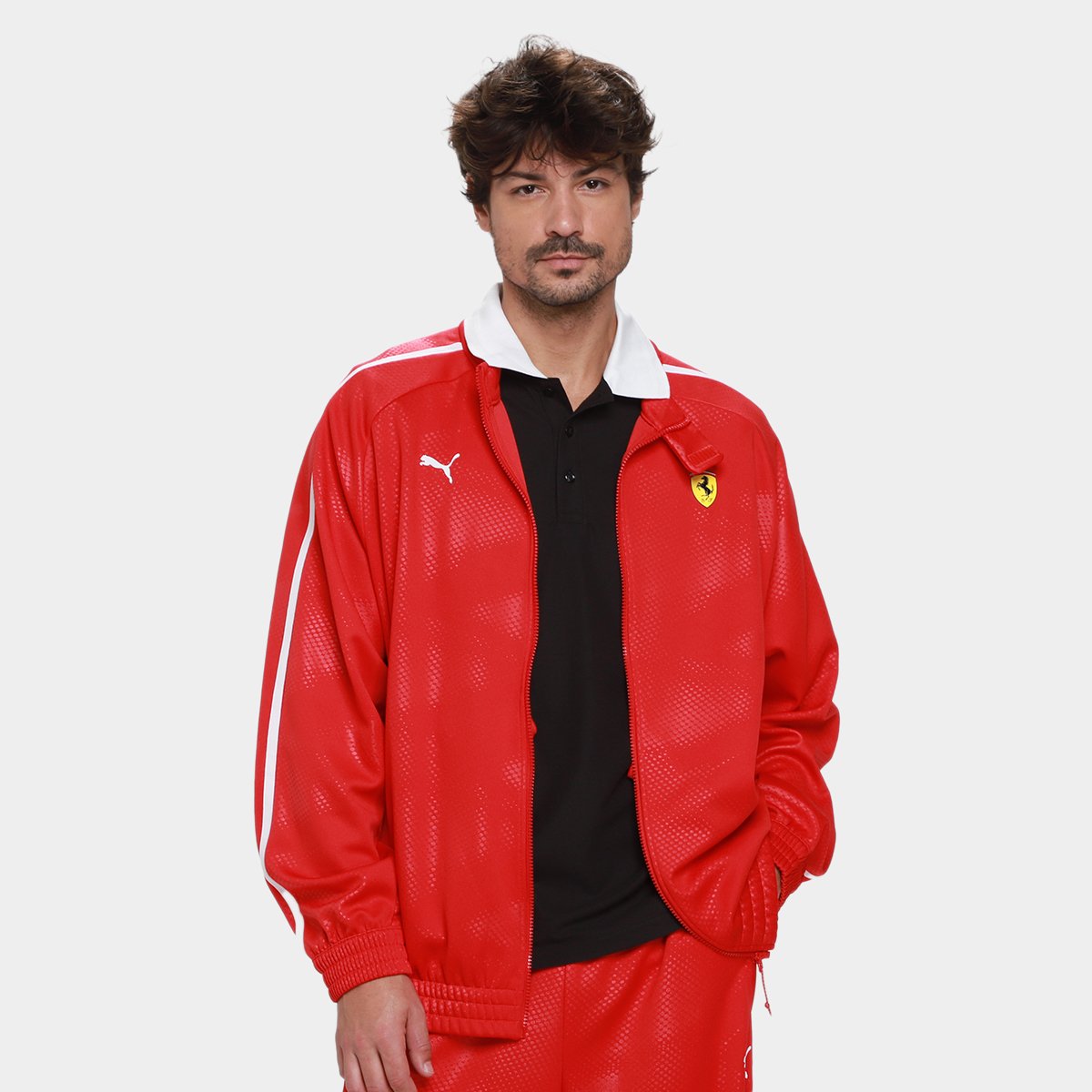 Jaqueta Puma Ferrari Vermelha em promoção na Netshoes!