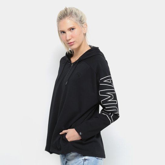 Jaqueta Puma Fusion Fz Hoody Feminina - Preto