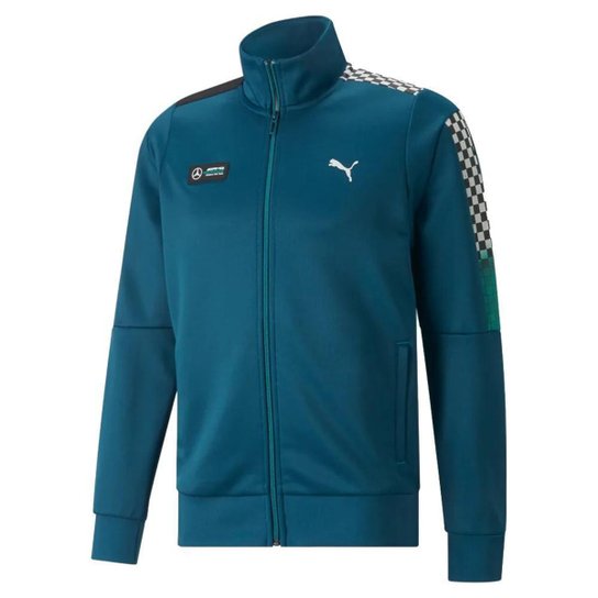 Jaqueta Puma MAPF1 T7 Track Masculino - Azul - Azul Menor preço em Jaqueta Puma MAPF1 T7 Track Masculino - Azul - Azul