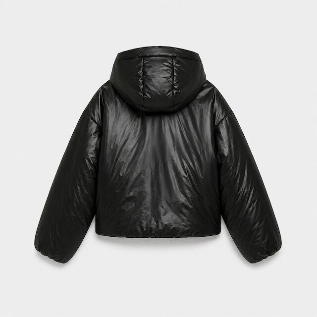 Jaqueta Puma Wardrobe Essentials Shiny Hooded Padded Feminino