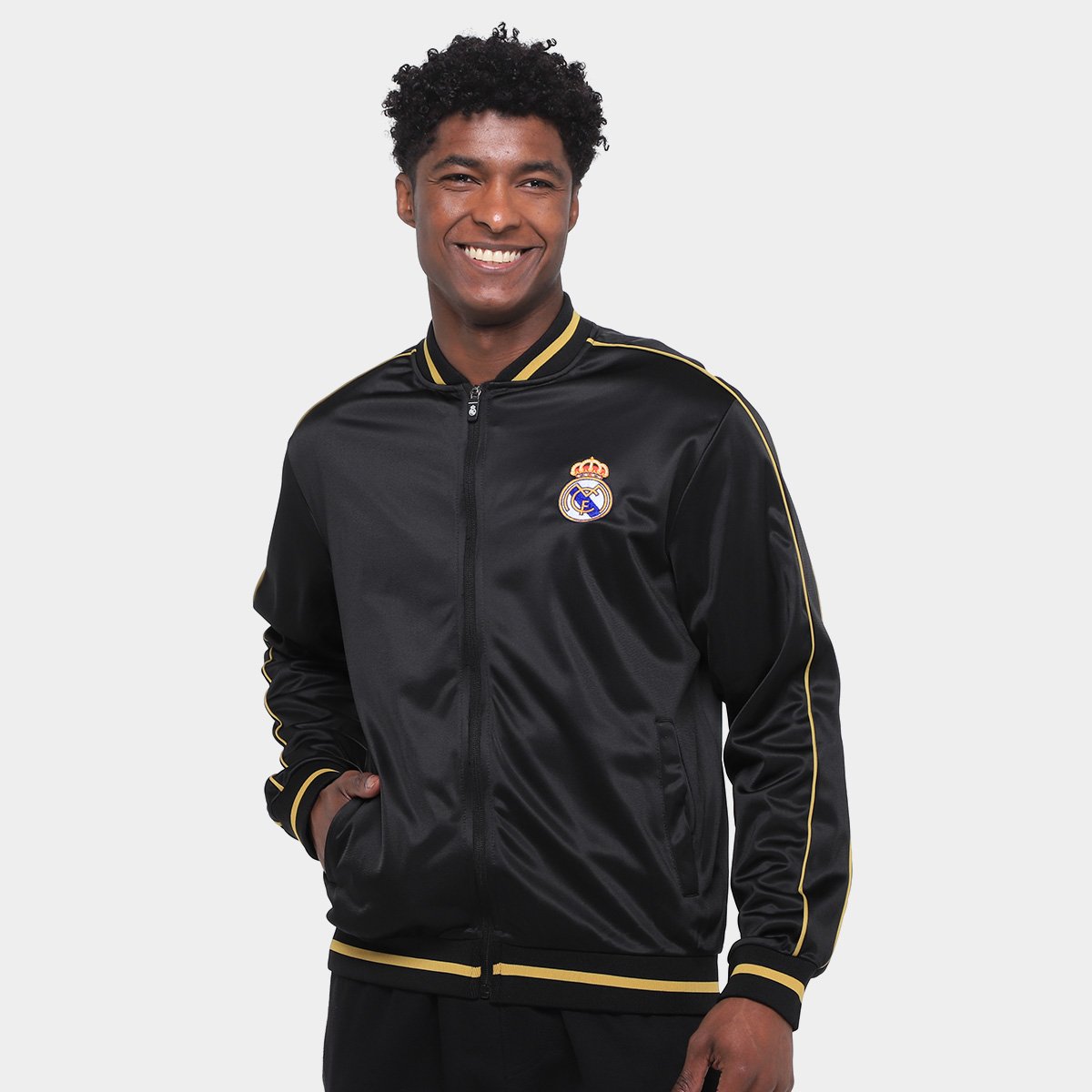 Jaqueta Real Madrid Masculina Menor preço em Jaqueta Real Madrid Masculina
