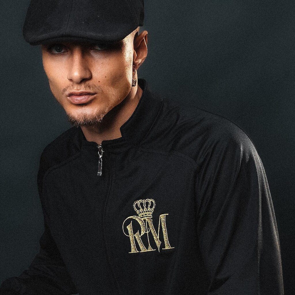 Jaqueta Real Madrid Raglan Preta