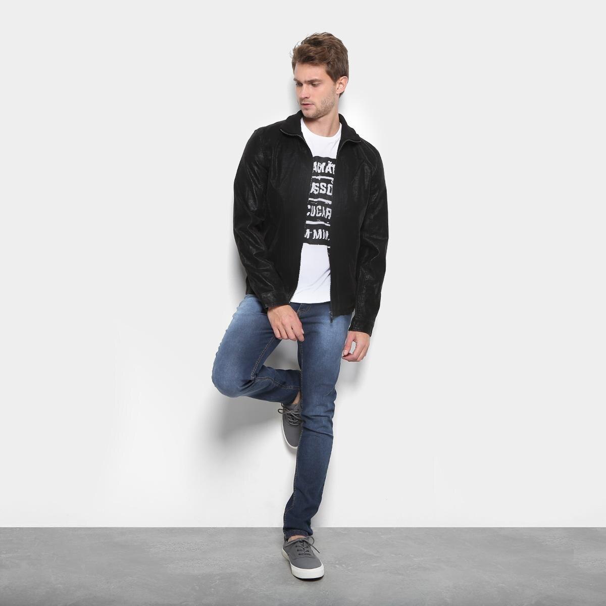jaqueta masculina bolso interno