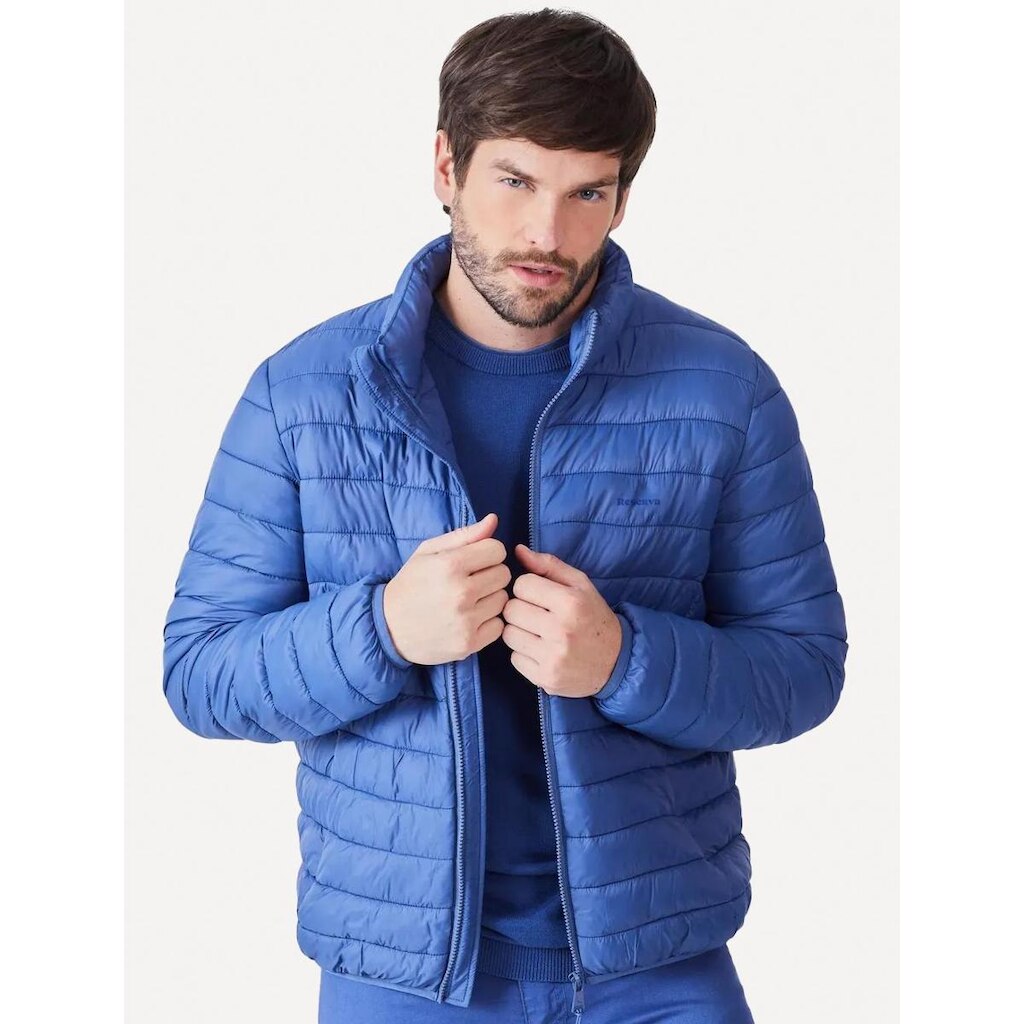 Jaqueta Reserva Masculina Puffer Downtown Packable Azul