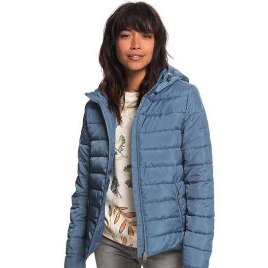 Jaqueta Roxy Rock Peak Feminina - Azul Menor preço em Jaqueta Roxy Rock Peak Feminina - Azul