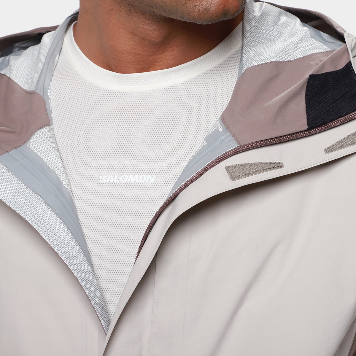 Jaqueta Salomon Outerpath Pro 2.5L Silver Cloud Masculina - 3