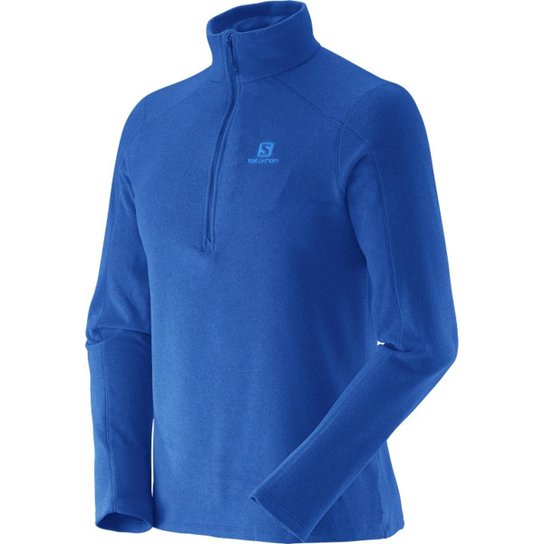 Jaqueta Salomon Polar 1/2 Zip Ii Masculina - Azul Menor preço em Jaqueta Salomon Polar 1/2 Zip Ii Masculina - Azul