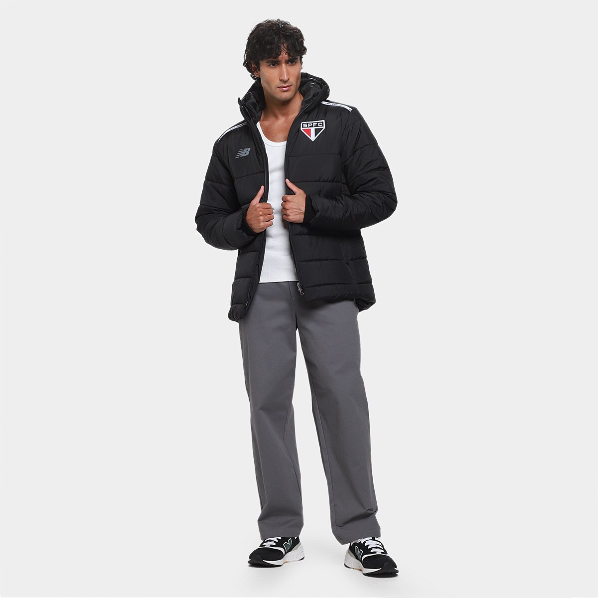 Jaqueta São Paulo 26/27 Puffer Parka New Balance Masculina - 7