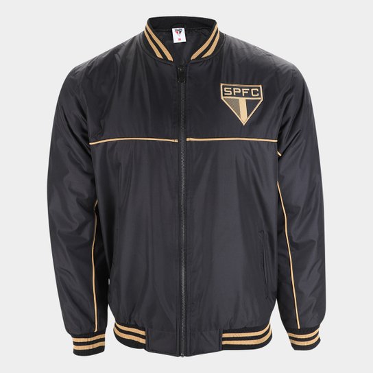 Jaqueta São Paulo Bomber Golden Masculina - Preto+Dourado é ruim? Jaqueta São Paulo Bomber Golden Masculina - Preto+Dourado é boa?