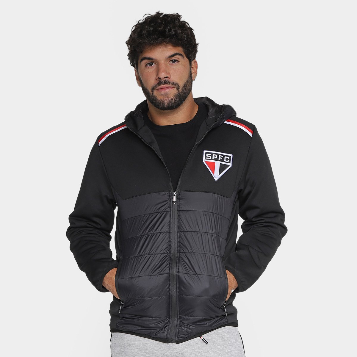 Jaqueta São Paulo Skuba Padding Masculina Menor preço em Jaqueta São Paulo Skuba Padding Masculina