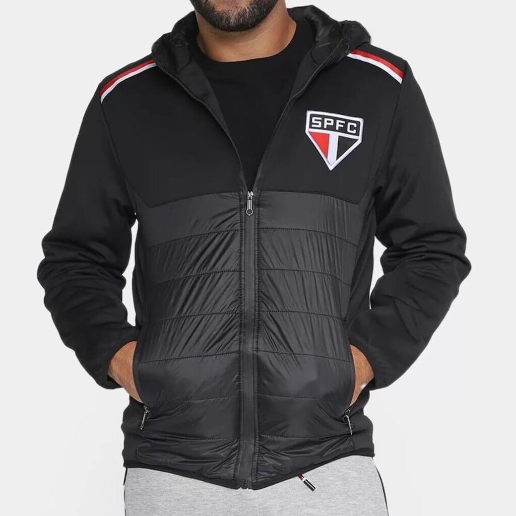 Jaqueta São Paulo Skuba Padding Preta