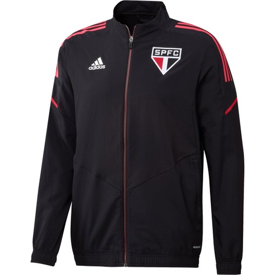 Jaqueta São Paulo Treino 21/22 Adidas Masculina - Preto Menor preço em Jaqueta São Paulo Treino 21/22 Adidas Masculina - Preto