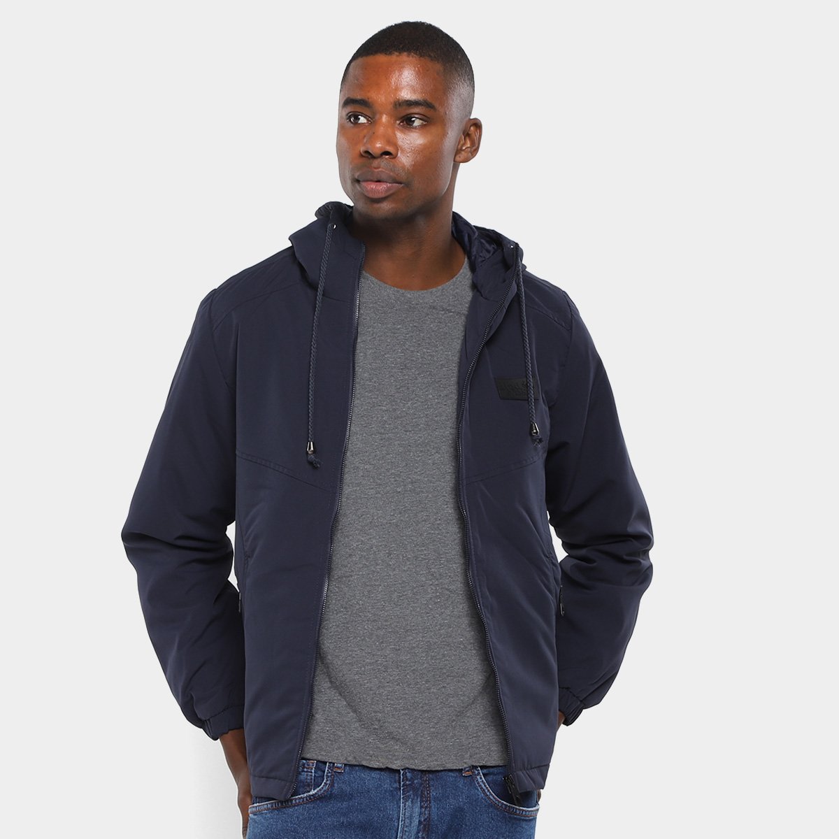 Jaqueta Sarja Red Nose Capuz Masculina Menor preço em Jaqueta Sarja Red Nose Capuz Masculina