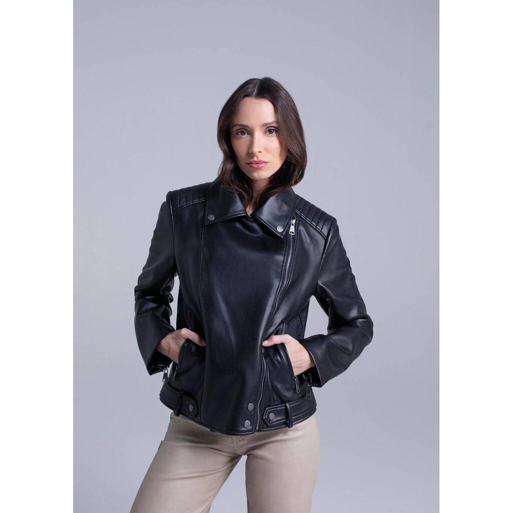 Jaqueta Sawary Biker - 283734 PRETO M