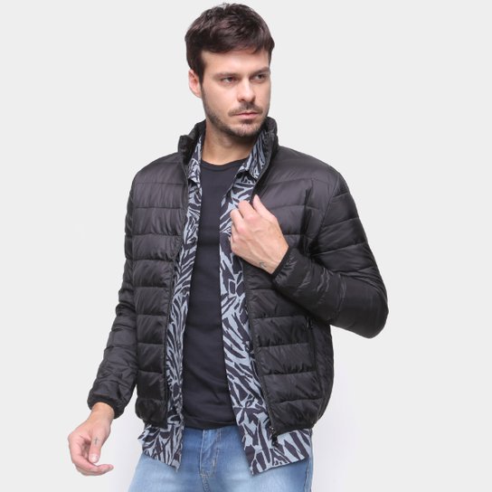Jaqueta SeV Puffer Masculina - Preto Menor preço em Jaqueta SeV Puffer Masculina - Preto