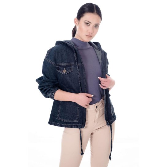 Jaqueta Sisal Jeans Parka Feminina - Azul é ruim? Jaqueta Sisal Jeans Parka Feminina - Azul é boa?
