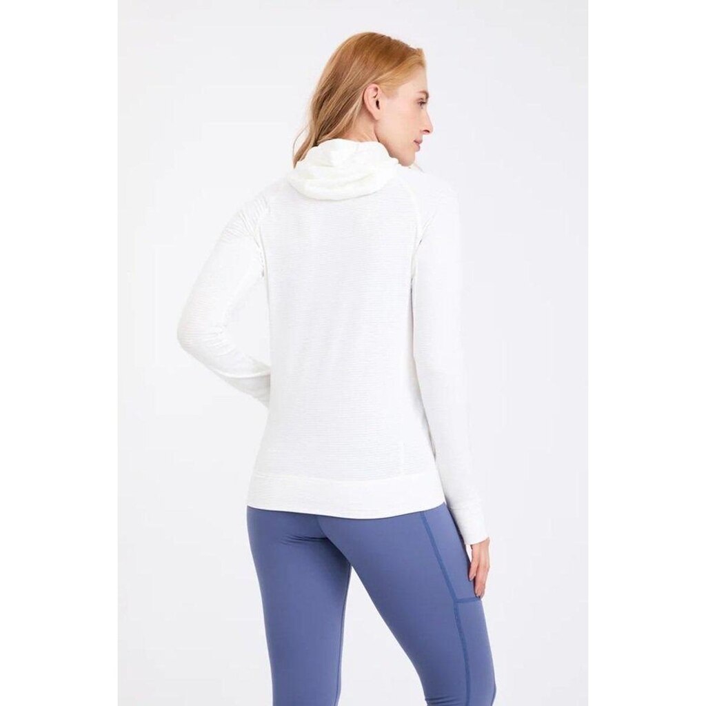 Jaqueta Solo Thermal Grid Hood Feminina Branco