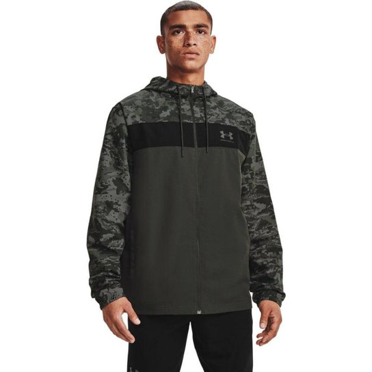 Jaqueta Sportstyle de Treino Masculina Under Armour Camo Wndbkr - Vermelho Escuro Menor preço em Jaqueta Sportstyle de Treino Masculina Under Armour Camo Wndbkr - Vermelho Escuro