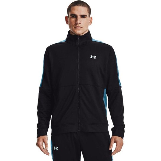 Jaqueta Sportstyle de Treino Masculina Under Armour Graphic TK JT - Preto+Azul Menor preço em Jaqueta Sportstyle de Treino Masculina Under Armour Graphic TK JT - Preto+Azul