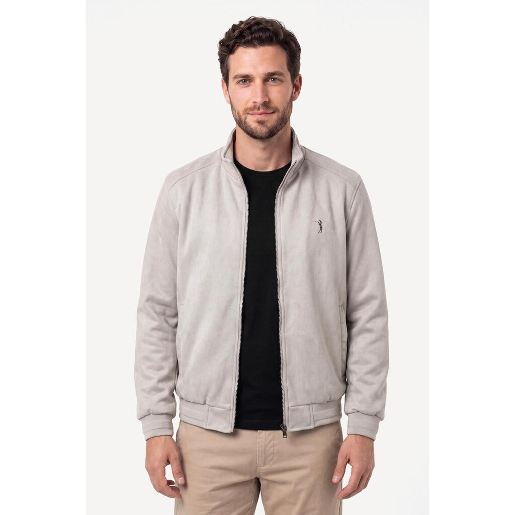 Jaqueta Suede Aleatory Kinsale Bege