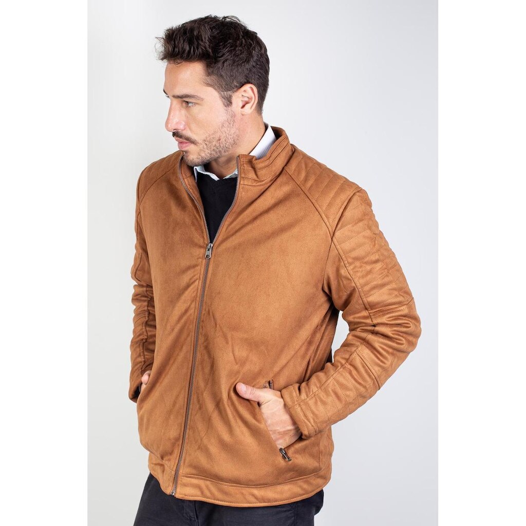 Jaqueta suede masculina forrada 94125