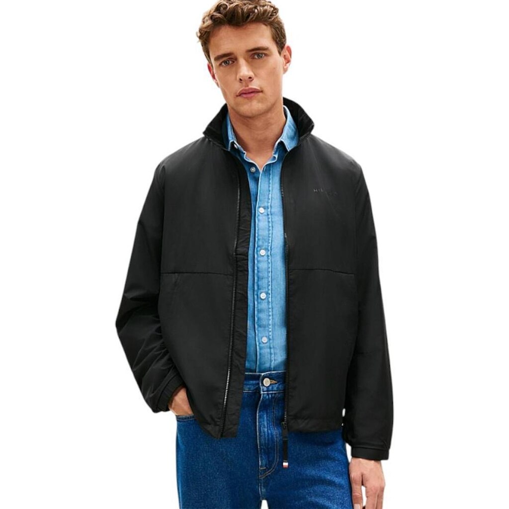Jaqueta Tommy Hilfiger Branded Blouson Masculino Preto