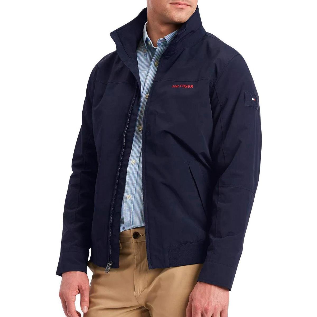 Jaqueta Tommy Hilfiger Masculina Sustainable Regatta Jacket Azul Marinho