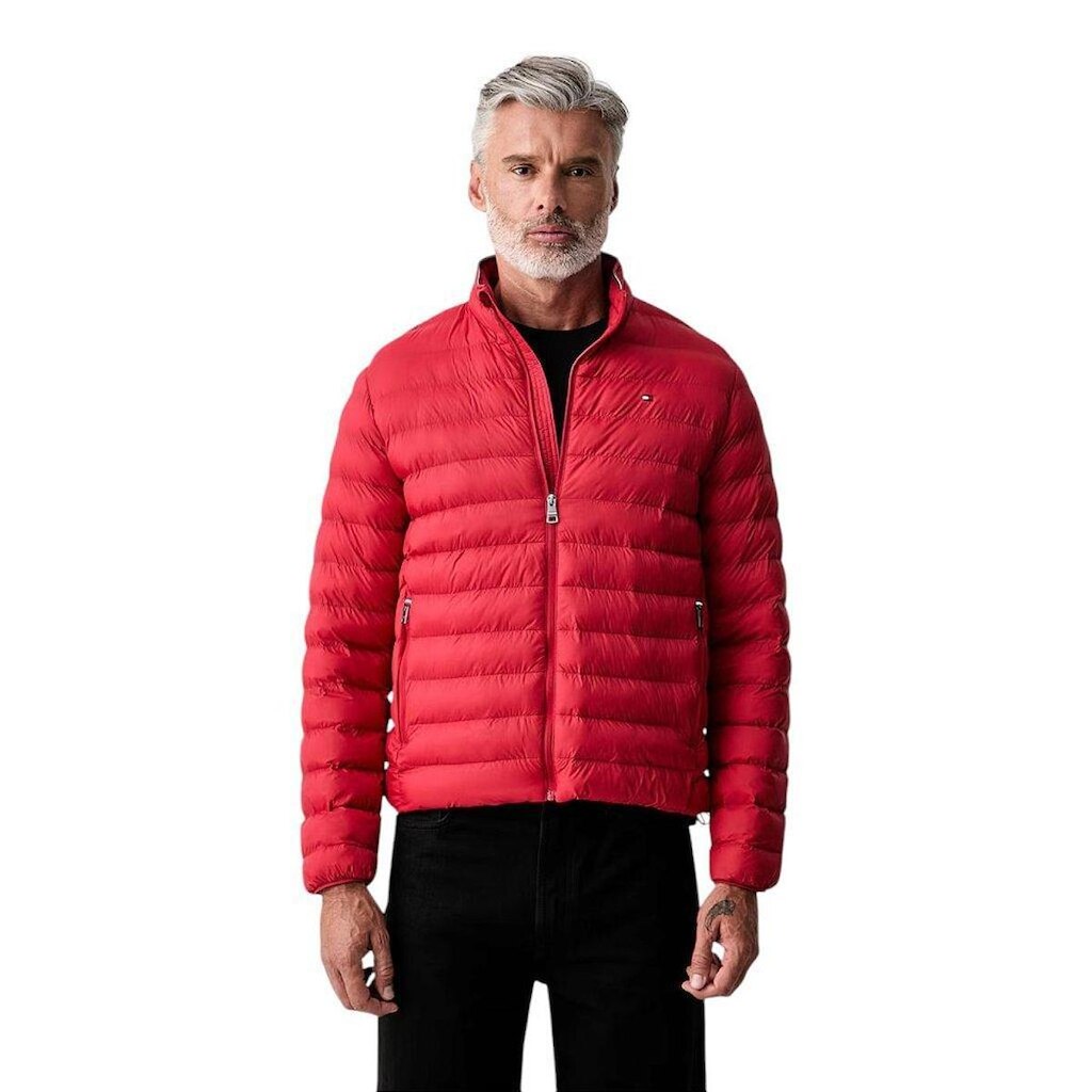 Jaqueta Tommy Hilfiger Packable Recycled Azul Claro