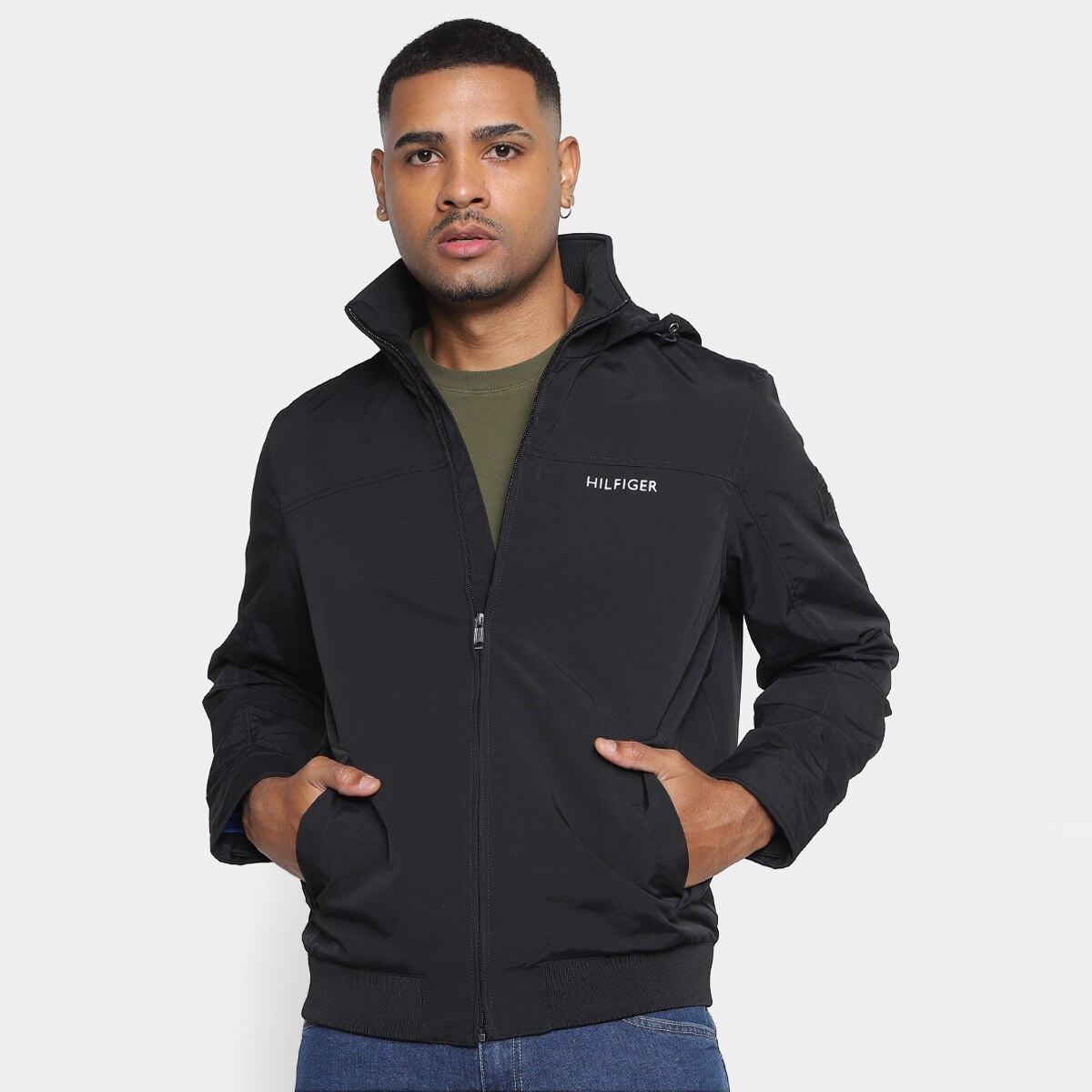 メンズウェア tomys Jaqueta Tommy Hilfiger Sustainable Masculina - Preto | Netshoes