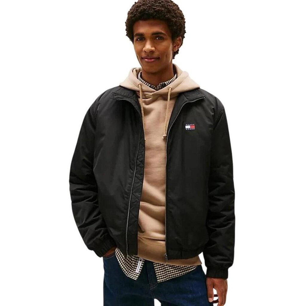 Jaqueta Tommy Jeans Essential Acolchoado Preta Masculina